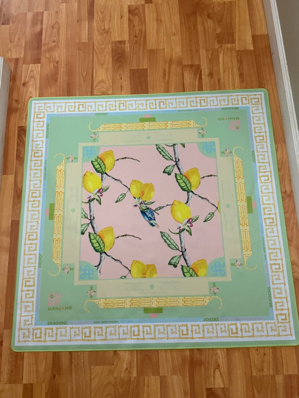 OMM Citrus Songbird Mahjong game playing mat